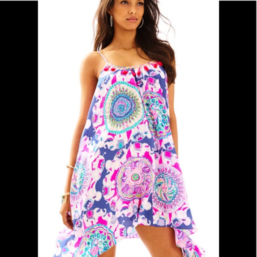 Lilly Pulitzer Rooney Silk Dress XL -New With Tags